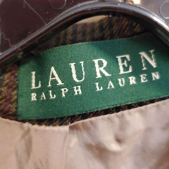 Ralph Lauren LRL Brown Houndstooth wool Mens Blazer Jacket Sports Coat Size 42L - Picture 4 of 11